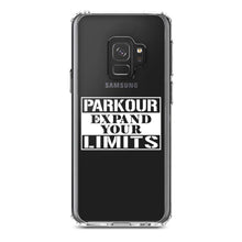 DistinctInk® Clear Shockproof Hybrid Case for Apple iPhone / Samsung Galaxy / Google Pixel - Parkour Expand Your Limits
