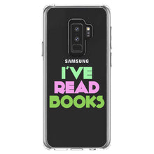 DistinctInk® Clear Shockproof Hybrid Case for Apple iPhone / Samsung Galaxy / Google Pixel - I've Read Books - Pink Green