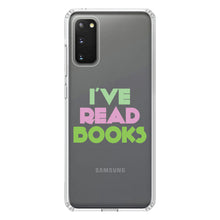 DistinctInk® Clear Shockproof Hybrid Case for Apple iPhone / Samsung Galaxy / Google Pixel - I've Read Books - Pink Green