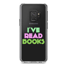 DistinctInk® Clear Shockproof Hybrid Case for Apple iPhone / Samsung Galaxy / Google Pixel - I've Read Books - Pink Green