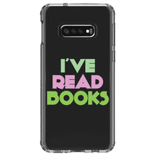 DistinctInk® Clear Shockproof Hybrid Case for Apple iPhone / Samsung Galaxy / Google Pixel - I've Read Books - Pink Green