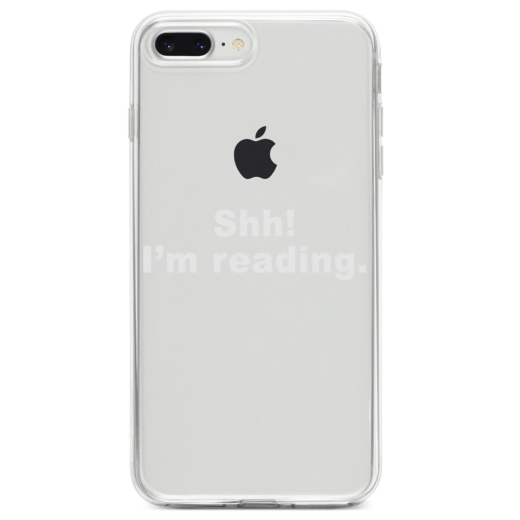 Shh! I'm Reading Clear Shockproof iPhone Case, view 6