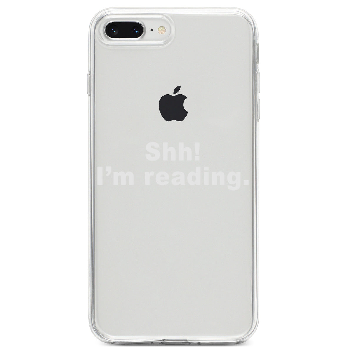 Shh! I'm Reading Clear Shockproof iPhone Case, view 6