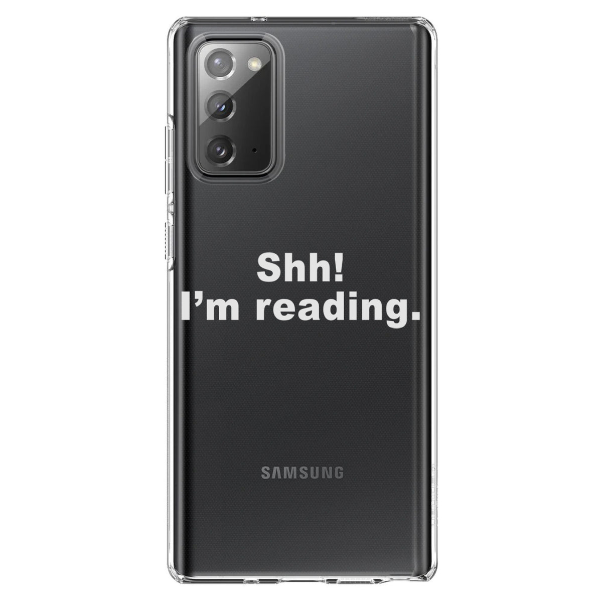 Shh! I'm Reading Clear Shockproof iPhone Case, view 7