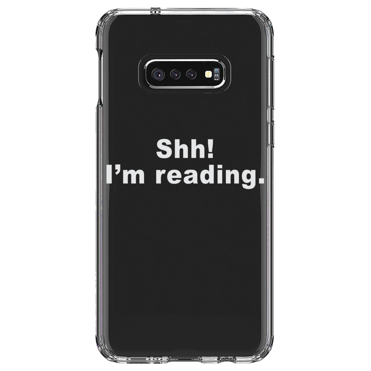 Shh! I'm Reading Clear Shockproof iPhone Case, view 18