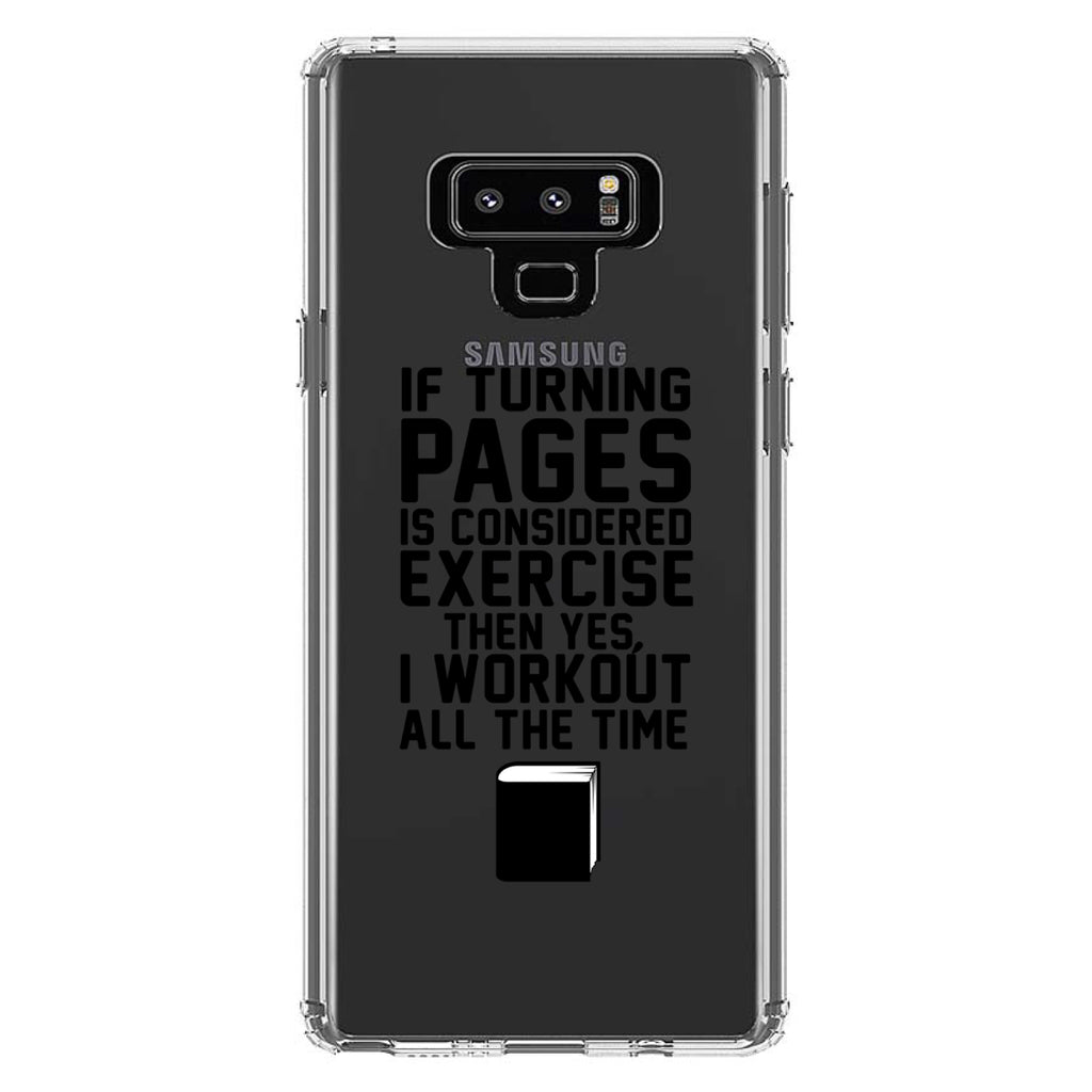 Turning Pages Considered Exercise I Workout Clear Shockproof iPhone Case, view 11