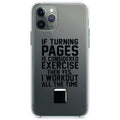 Turning Pages Considered Exercise I Workout Clear Shockproof iPhone Case