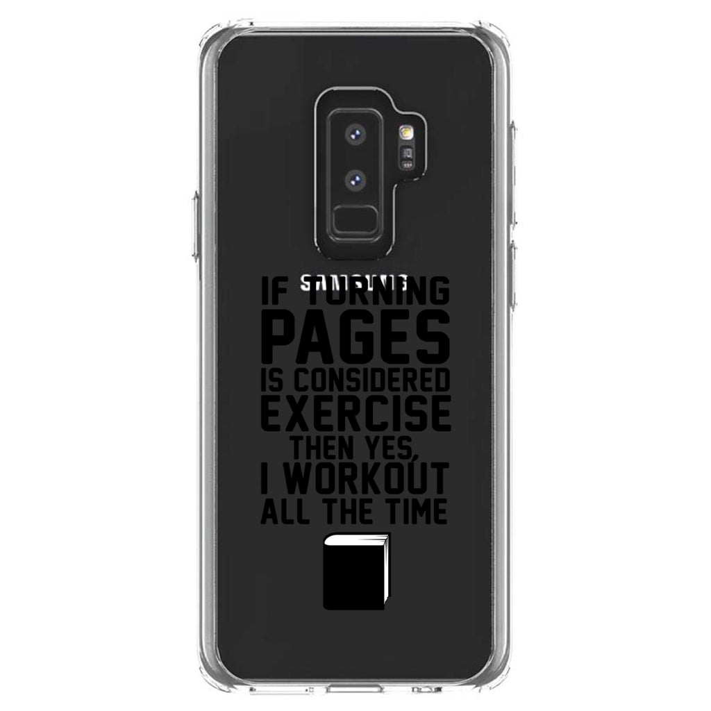 Turning Pages Considered Exercise I Workout Clear Shockproof iPhone Case, view 20