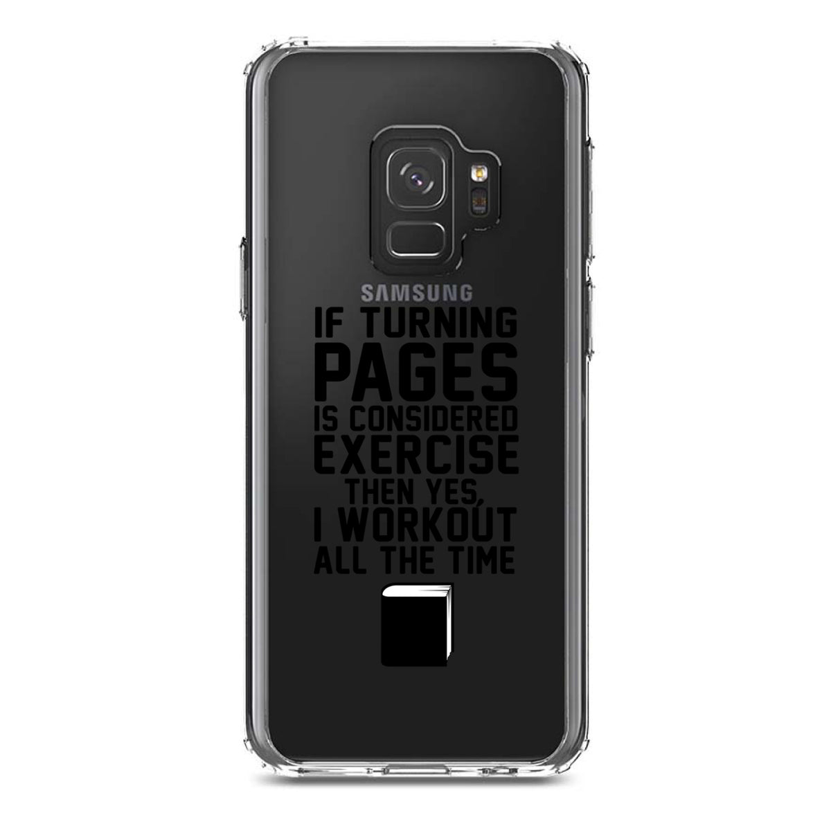 Turning Pages Considered Exercise I Workout Clear Shockproof iPhone Case, view 19