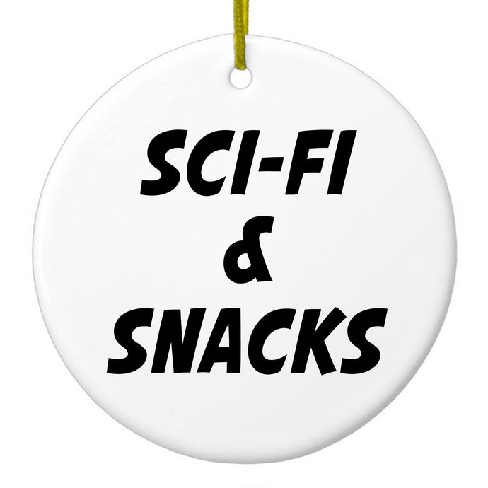 Sci-Fi & Snacks Ceramic Ornament