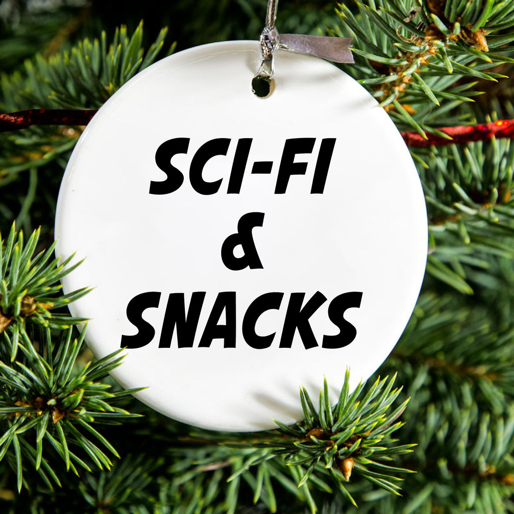 Sci-Fi & Snacks Ceramic Ornament, view 2