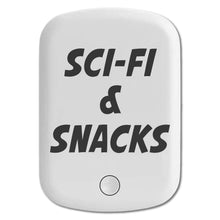 DistinctInk Magnetic Battery Pack, Wireless Portable Charger with USB-C Cable, Compatible with MagSafe iPhone 14 / 13 / 12 Series - Sci-Fi & Snacks