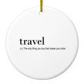 Thing to buy that makes you richer Ceramic Ornament