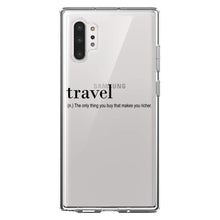 DistinctInk® Clear Shockproof Hybrid Case for Apple iPhone / Samsung Galaxy / Google Pixel - Travel - Thing to buy that makes you richer
