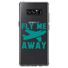 DistinctInk® Clear Shockproof Hybrid Case for Apple iPhone / Samsung Galaxy / Google Pixel - Fly Me Away - Travel