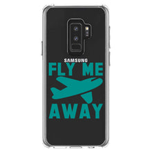 DistinctInk® Clear Shockproof Hybrid Case for Apple iPhone / Samsung Galaxy / Google Pixel - Fly Me Away - Travel