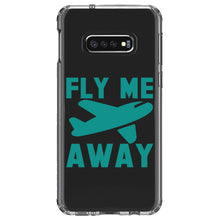 DistinctInk® Clear Shockproof Hybrid Case for Apple iPhone / Samsung Galaxy / Google Pixel - Fly Me Away - Travel