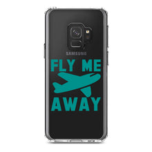 DistinctInk® Clear Shockproof Hybrid Case for Apple iPhone / Samsung Galaxy / Google Pixel - Fly Me Away - Travel