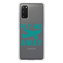 DistinctInk® Clear Shockproof Hybrid Case for Apple iPhone / Samsung Galaxy / Google Pixel - Fly Me Away - Travel