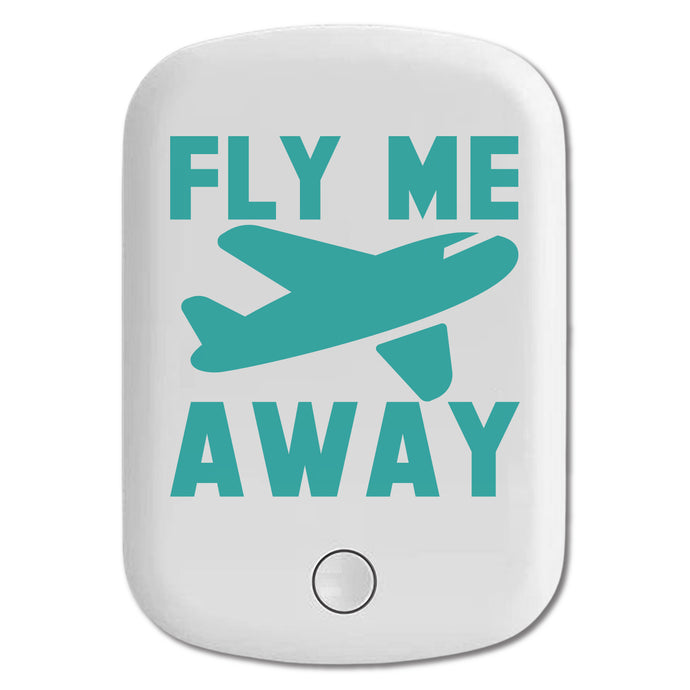 DistinctInk Magnetic Battery Pack, Wireless Portable Charger with USB-C Cable, Compatible with MagSafe iPhone 14 / 13 / 12 Series - Fly Me Away - Travel