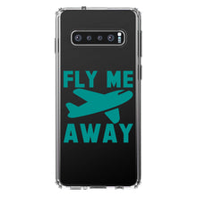 DistinctInk® Clear Shockproof Hybrid Case for Apple iPhone / Samsung Galaxy / Google Pixel - Fly Me Away - Travel