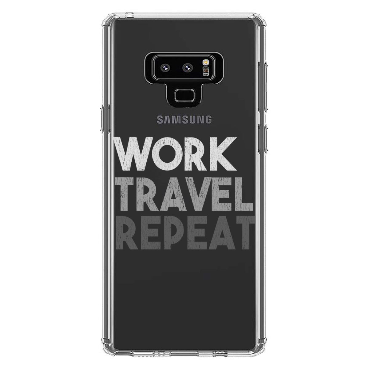 Work Travel Repeat Clear Shockproof iPhone Case, view 11