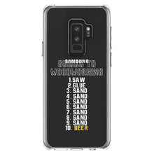 DistinctInk® Clear Shockproof Hybrid Case for Apple iPhone / Samsung Galaxy / Google Pixel - Guides to Woodworking Saw Glue Sand Beer
