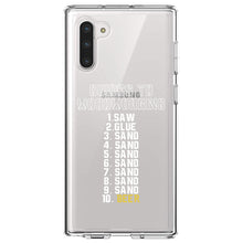 DistinctInk® Clear Shockproof Hybrid Case for Apple iPhone / Samsung Galaxy / Google Pixel - Guides to Woodworking Saw Glue Sand Beer