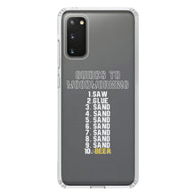DistinctInk® Clear Shockproof Hybrid Case for Apple iPhone / Samsung Galaxy / Google Pixel - Guides to Woodworking Saw Glue Sand Beer