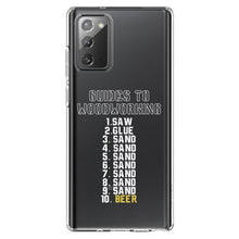 DistinctInk® Clear Shockproof Hybrid Case for Apple iPhone / Samsung Galaxy / Google Pixel - Guides to Woodworking Saw Glue Sand Beer
