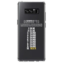 DistinctInk® Clear Shockproof Hybrid Case for Apple iPhone / Samsung Galaxy / Google Pixel - Guides to Woodworking Saw Glue Sand Beer