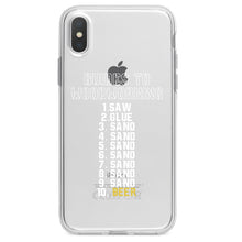 DistinctInk® Clear Shockproof Hybrid Case for Apple iPhone / Samsung Galaxy / Google Pixel - Guides to Woodworking Saw Glue Sand Beer