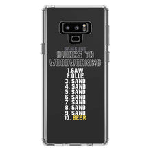 DistinctInk® Clear Shockproof Hybrid Case for Apple iPhone / Samsung Galaxy / Google Pixel - Guides to Woodworking Saw Glue Sand Beer