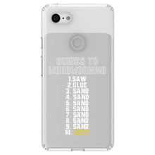 DistinctInk® Clear Shockproof Hybrid Case for Apple iPhone / Samsung Galaxy / Google Pixel - Guides to Woodworking Saw Glue Sand Beer
