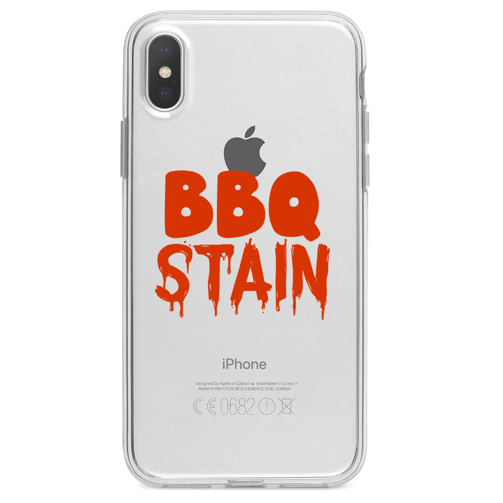 BBQ Stain Barbecue Clear Shockproof iPhone Case, view 2