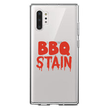 DistinctInk® Clear Shockproof Hybrid Case for Apple iPhone / Samsung Galaxy / Google Pixel - BBQ Stain Barbecue
