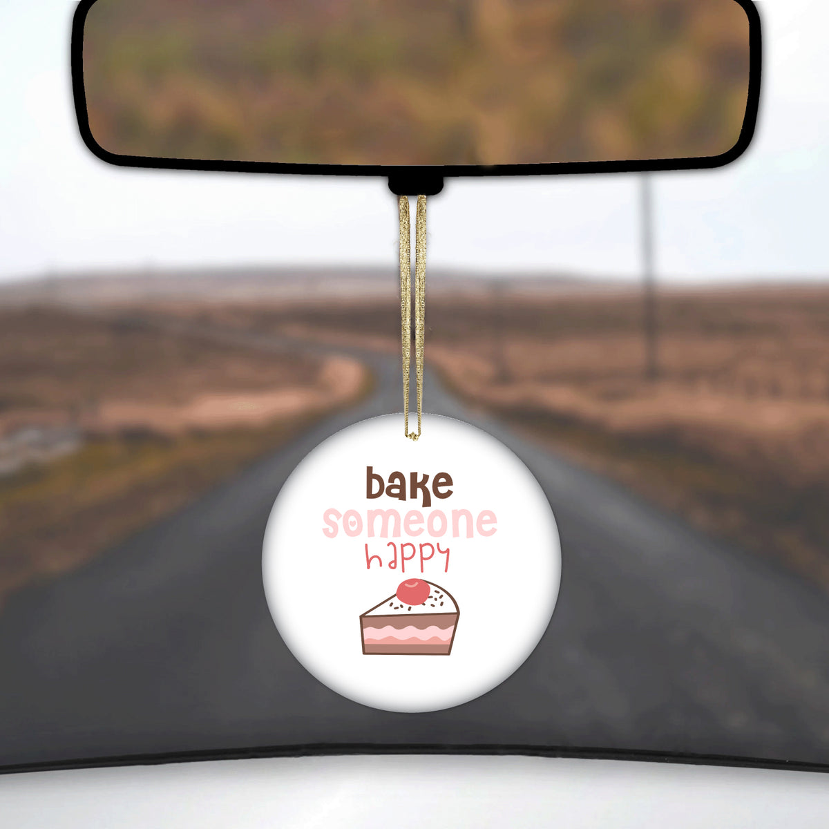 Bake Someone Happy Ceramic Ornament, view 3