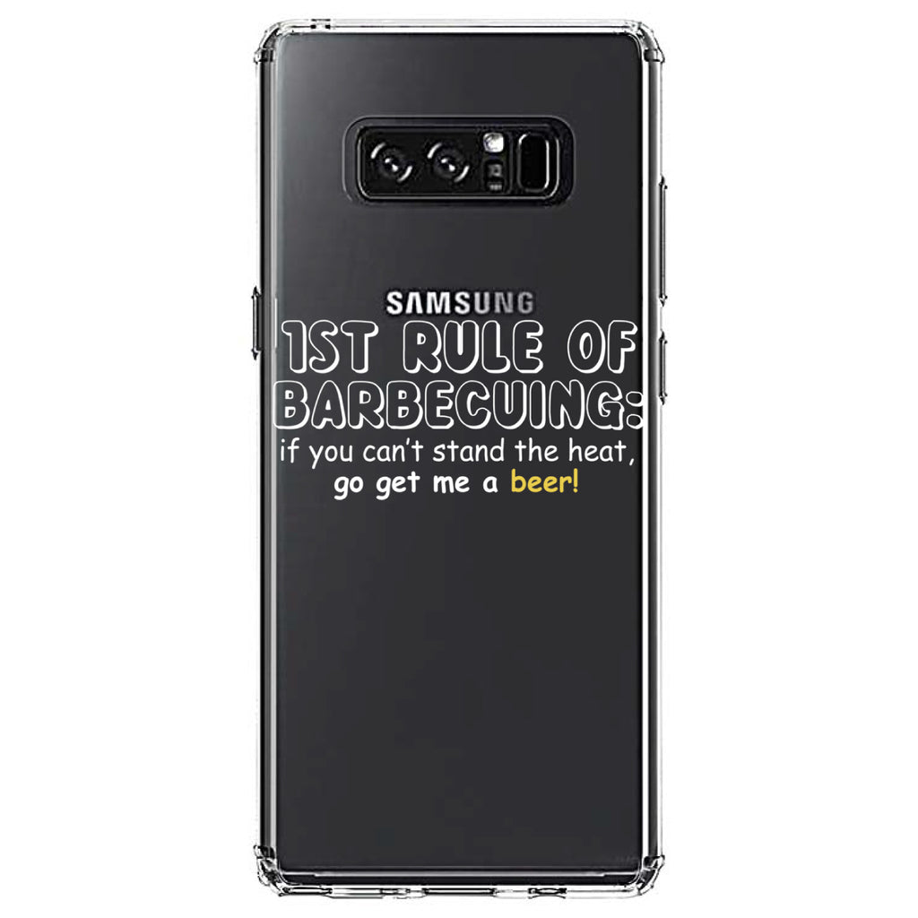 1st Rule of Barbecuing, Get Me a Beer Clear Shockproof iPhone Case, view 12