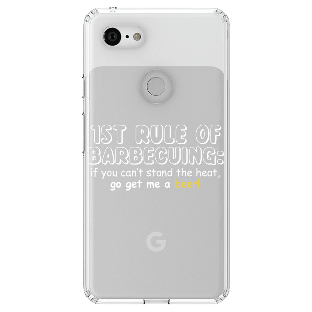 1st Rule of Barbecuing, Get Me a Beer Clear Shockproof iPhone Case, view 22
