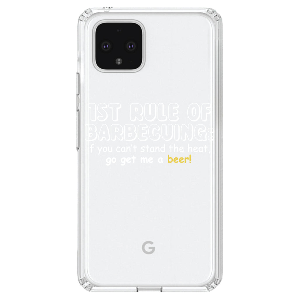 1st Rule of Barbecuing, Get Me a Beer Clear Shockproof iPhone Case, view 23