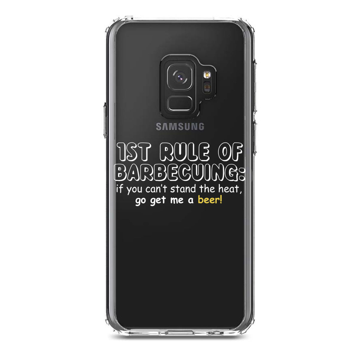 1st Rule of Barbecuing, Get Me a Beer Clear Shockproof iPhone Case, view 19