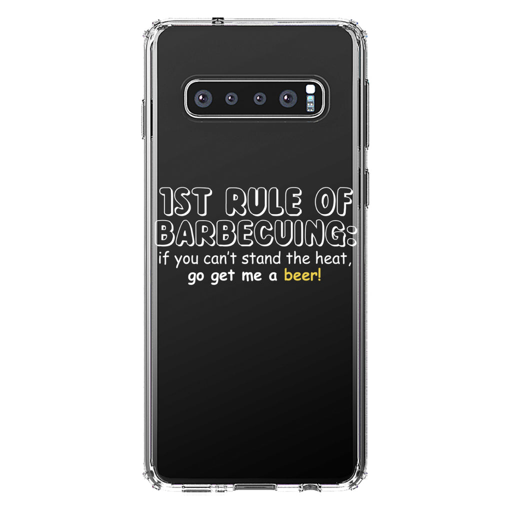 1st Rule of Barbecuing, Get Me a Beer Clear Shockproof iPhone Case, view 16