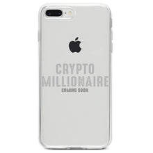 DistinctInk® Clear Shockproof Hybrid Case for Apple iPhone / Samsung Galaxy / Google Pixel - Crypto Millionaire - Coming Soon