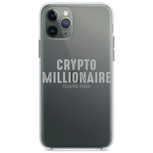 DistinctInk® Clear Shockproof Hybrid Case for Apple iPhone / Samsung Galaxy / Google Pixel - Crypto Millionaire - Coming Soon