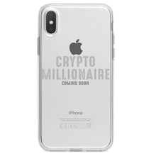 DistinctInk® Clear Shockproof Hybrid Case for Apple iPhone / Samsung Galaxy / Google Pixel - Crypto Millionaire - Coming Soon