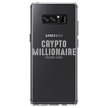 DistinctInk® Clear Shockproof Hybrid Case for Apple iPhone / Samsung Galaxy / Google Pixel - Crypto Millionaire - Coming Soon