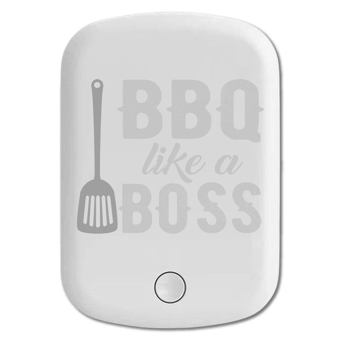 DistinctInk Magnetic Battery Pack, Wireless Portable Charger with USB-C Cable, Compatible with MagSafe iPhone 14 / 13 / 12 Series - BBQ Like a Boss Barbecue