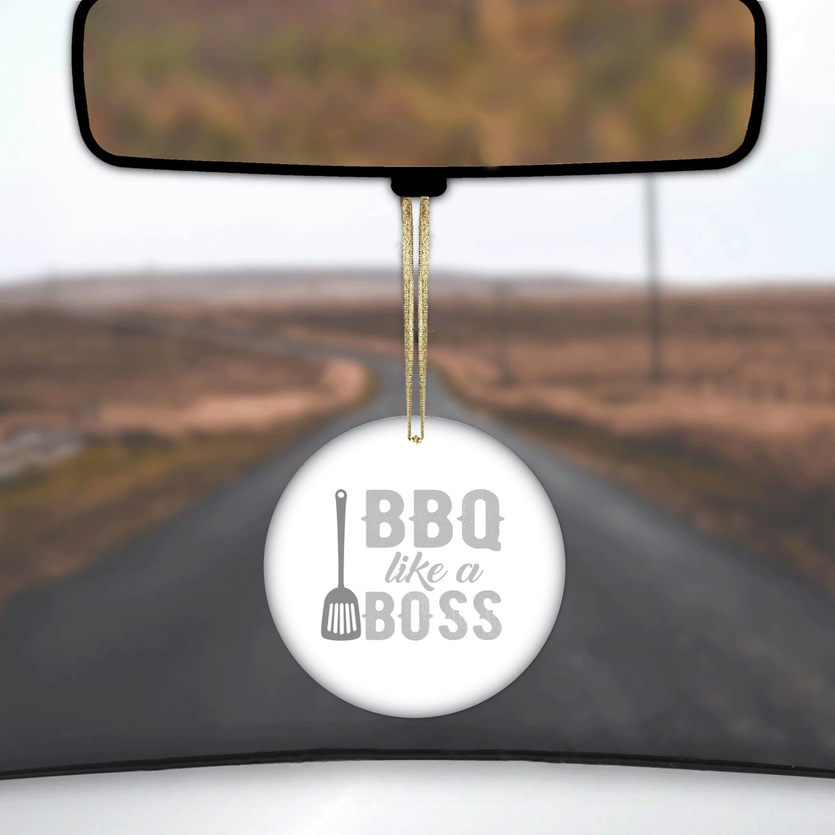 BBQ Like a Boss Barbecue Ceramic Ornament, view 3