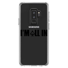 DistinctInk® Clear Shockproof Hybrid Case for Apple iPhone / Samsung Galaxy / Google Pixel - I'm All In - Poker Casino Cards Gambling