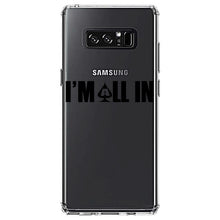 DistinctInk® Clear Shockproof Hybrid Case for Apple iPhone / Samsung Galaxy / Google Pixel - I'm All In - Poker Casino Cards Gambling